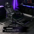 thumbnail image 5 of X Rocker Apex PC Gaming Chair with Massage Function and Footrest, Black, 5 of 19