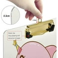 thumbnail image 4 of FMSHPON Shark Dolphin Unicorn Mermaid Clipboard Hardboard Wood Nursing Clip Board and Pull for Standard A4 Letter 13x9 inches, 4 of 8