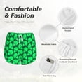 thumbnail image 4 of Gukieu Green Broccoli Print Women's Sports Shorts with Drawstring Elastic Waistband for Running, Yoga, Fitness-XX-Large, 4 of 7