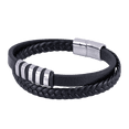 thumbnail image 2 of Pulsera para Hombre LUCKMAN Modelo Blake Piel Vegana y Acero Inoxidable Negro, 2 of 7