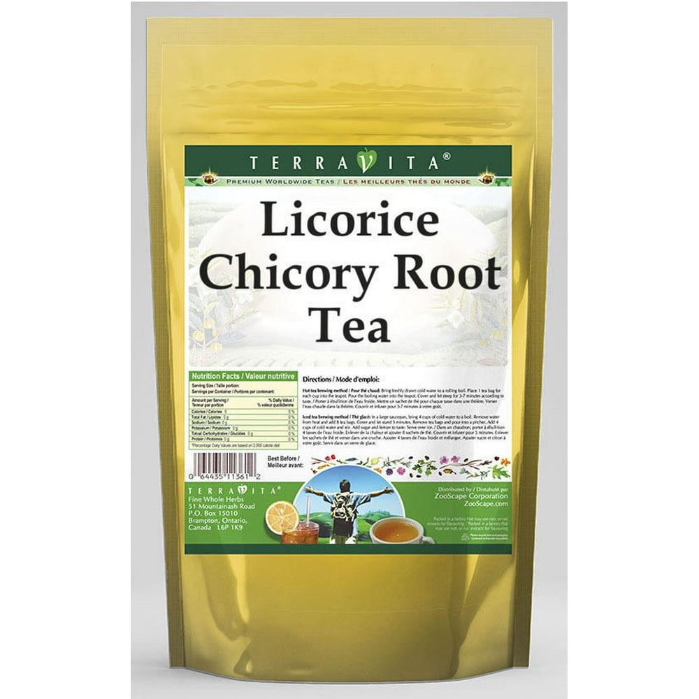 TerraVita Licorice Chicory Root Tea, (Licorice, Chicory Root Tea Bags