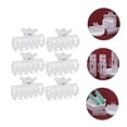 thumbnail image 4 of Niceauty 6Pcs Hair Rollers with Clips Hair Curler Claw Clips Transparent for Home Use, 4 of 8