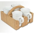 thumbnail image 5 of Teak 4 Mug Holder - 7-3/4" W x 8-1/2" H x 6" D, 5 of 5
