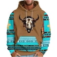 thumbnail image 2 of Styesk Sweatshirts pour Hommes, Sweat à Capuche Imprimé à Manches Longues et Amples, 2 of 5