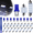 blue, variant on Car Led Bulb, Car Led Combination Set of 24 Sets, Used for Car Interior Lights, Indoor Map Dome Lights, Trunk Lights, License Lights, Etc. (pink)