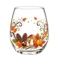 thumbnail image 2 of Fall Stemless Glasses Pumpkin Maple Leaf Drinking Tumbler Orange White Green Autumn Thanksgiving Party Home Kitchen Decor Gift Fall Stemless Glasses Pumpkin Maple Leaf Drinking Tumbler, 2 of 6