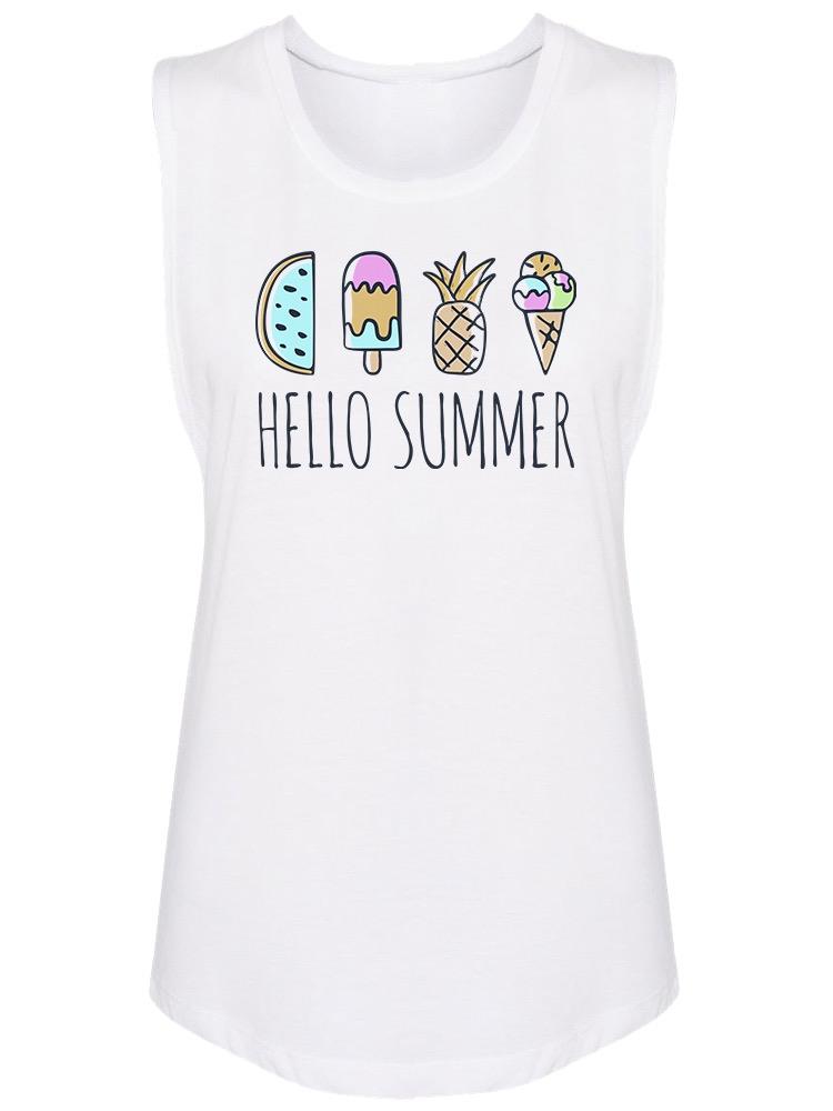 Smartprints - Collection Of Ice Cream Muscle Tank Women's ...