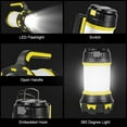 thumbnail image 3 of Linterna LED recargable, lámpara de camping de 1000 lúmenes y 360°, lámpara LED recargable, proyector portátil, ultra potente, lámpara de camping de 6 modos, cable USB incluido, resistente al agua, 3 of 5