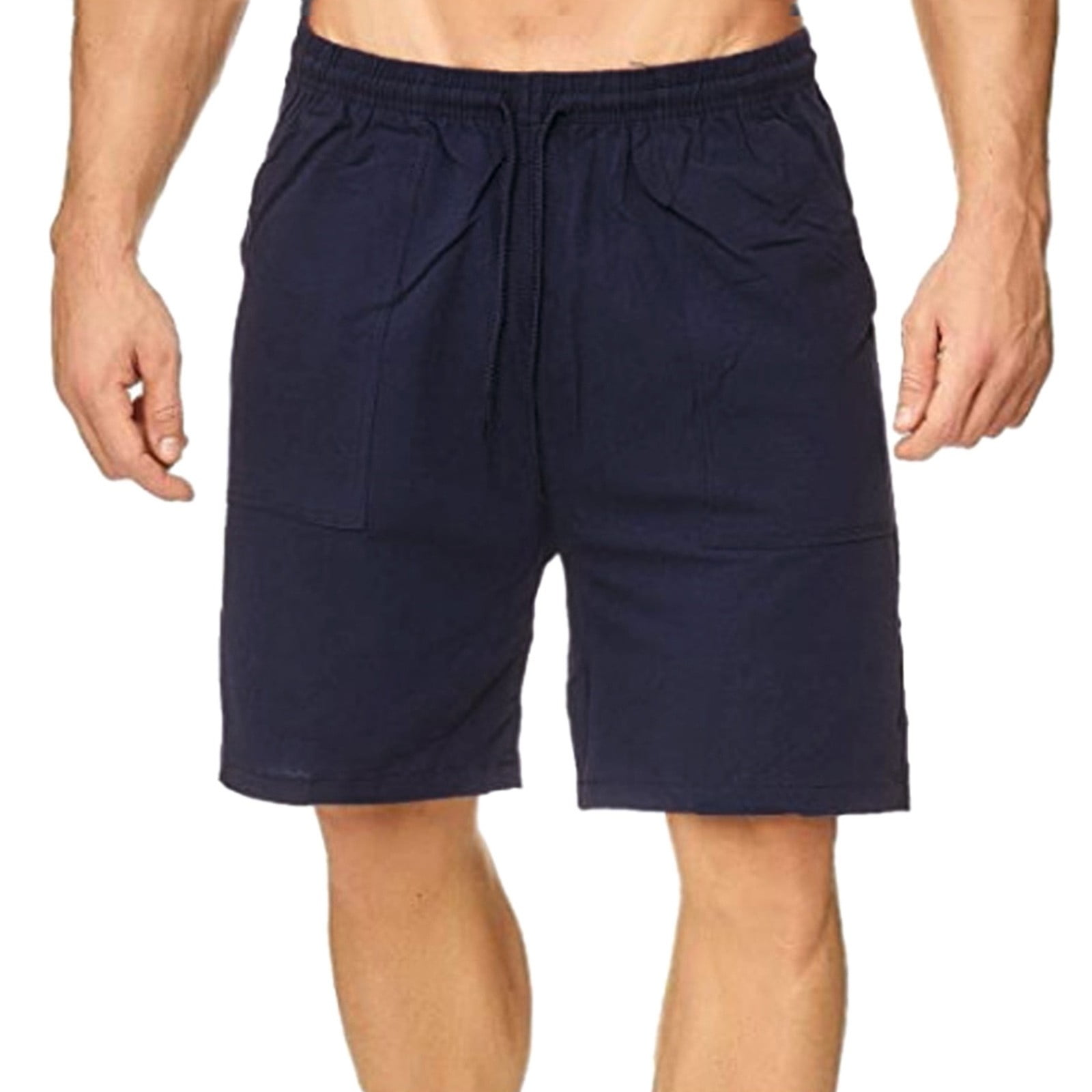 TAIAOJING Men's Cotton Casual Cargo Pants Shorts Color MultiPocket