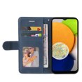 thumbnail image 5 of Compatible Samsung Galaxy A03 Case, Leather Wallet Case Stand View Magnetic Clasp Book Flip Folio Phone Cover - Blue, 5 of 5