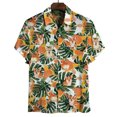 thumbnail image 4 of Camisa hawaiana con estampado 3D de perro Corgi de dibujos animados para hombre, blusa de manga corta con botones y solapa para verano, 4 of 4