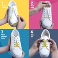 thumbnail image 4 of Laceez No Tie Shoe Laces for Kids, Single Pack - Elastic Shoe Laces for Toddlers, Sports Shoes, Sneakers Comfort & Smart look (Yellow, Small), 4 of 6