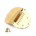 thumbnail image 4 of Gold K Word Scalloped Mandolin Replacement Pratical Parts Chrome Mandolin Tailpiece, 4 of 5