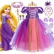 thumbnail image 2 of LXAA M06 Vestido De Princesa Rapunzel Enredado Niñas Cosplay Isabella Disfraces Niños Vestir Carnaval Fiesta Traje Ropa De Halloween, 2 of 4