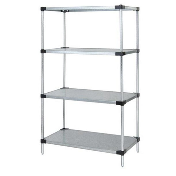4Shelf, Galvanized Steel Solid Shelving Unit 24 x 42 x 63 in.