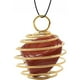 thumbnail image 1 of Collar de piedra de cristal hexagonal para mujer, colgante de chakras de alambre envuelto natural irregular, joyería, cadenas de aleación, regalo de San Valentín., 1 of 3