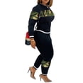 thumbnail image 3 of Womens’Suit Thread Splicing Long Sleeve Multiple Colors Casual Sports Set, 3 of 8