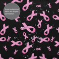 thumbnail image 3 of Rateoe Breast Cancer Awareness Shower Curtain - Fancy Bathroom Shower Curtain Sets - Waterproof Shower Curtain with Hooks with 12 Plastic Hooks 72x72 Inches, 3 of 5