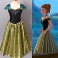 thumbnail image 2 of Frozen2 Reina De Nieve Princesa Anna Elsa Vestido De Niña Fiesta Qiyuan Aisha Cumpleaños Halloween Disfraz, 2 of 3