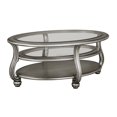 thumbnail image 1 of Bowery Hill Table Basse Ovale en Argent, 1 of 2
