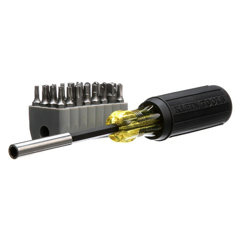 Klein Tools 32510 Tamperproof Magnetic Screwdriver with 32 Bits