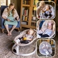 thumbnail image 6 of HARPPA Electric Baby Swing, Infant Swing with Remote Control, 5 Sway Speeds, Khaki, 6 of 10