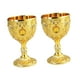 thumbnail image 2 of 2 piezas de vaso de vino de aleación portátil, decorativo, diseño retro, hecho a mano, novedoso, para beber, regalos de cumpleaños, , copa amarillo dorado, 2 of 8