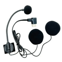 Type C Half Covered Helmets Headset Microphone Omnidirectional for Motorcycle with Double Speakers and Single Mic