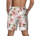 thumbnail image 4 of Fotbe Lilies Flowers Men’s Swim Trunks Quick Dry Swim Shorts Board Shorts with Mesh Lining-, 4 of 9