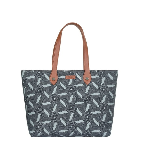 Sishka Olive Hand Crafted Printed Fabric Tote Bag – Womens Chic Handbag, Lightweight Shoulder Purse for Daily Essentials & Style