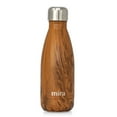 thumbnail image 4 of MIRA 12 oz Double Wall Vacuum Insulated Stainless Steel Water Bottle with Screw Cap, Wood, 4 of 4