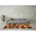 thumbnail image 3 of Ahgly Company Indoor Rectangle Abstract Brown Modern Area Rugs, 7' x 9', 3 of 4