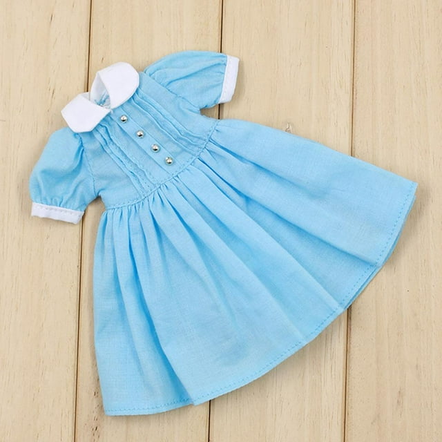 Ropa de muñeca azul Hugo Vestido de muñeca 12.5 cm