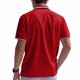 thumbnail image 4 of Blusa y camisa de manga corta con cuello vuelto para hombre, de verano, de malla, informal, holgada, con solapa y botones, de poliéster., 4 of 9