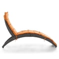 thumbnail image 3 of Sion PE Wicker and Steel Patio Chaise Lounge, Orange and Gray, 3 of 8