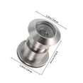 thumbnail image 2 of PAMINGONO Kit De Visores Para Puerta De Metal Plata Con Privacidad Y Seguridad Mejorada Para Hogar, 2 of 7