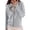 Light Gray, variant on Women's Casual Mesh Zip Up Hoodie Long Sleeve Sunscreen Jacket for Summer Outdoor White M
