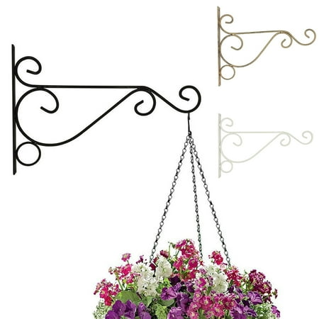 Bigstone Metal Iron Wall Hanging Bracket Art Plant Holder Hanger Hook Home Garden Decor