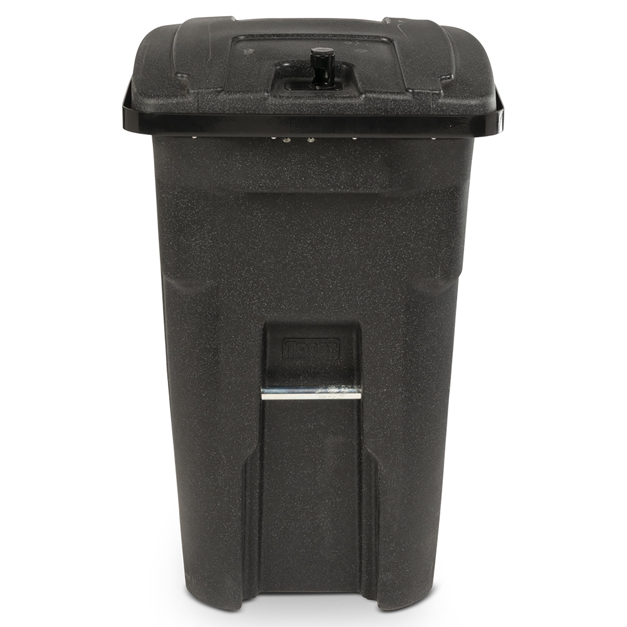 64 Gal. Black Bear Tight Trash Can with Wheels and Lid Lock