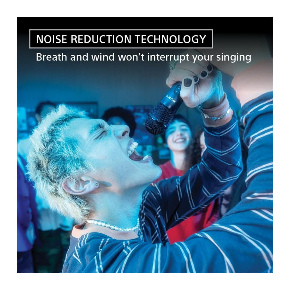 Sony ULT Mic Wireless Karaoke Microphone and Receiver with Duet Assist, 20-Hour Battery, Noise Reduction, and ULT Power Sound Speakers (Black)