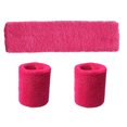 thumbnail image 2 of Langgg Unisex Polyester Elastic Wristband Headband Set Solid Color Breathable Sports Basketball Sweatband, 2 of 4