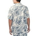 thumbnail image 2 of Men's Margaritaville Navy Dallas Cowboys Sand Washed Monstera Full-Button Party Shirt, 2 of 2