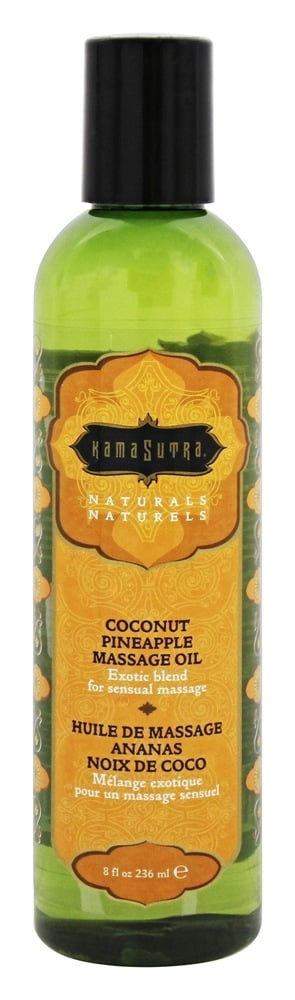 The Kama Sutra Company, Naturals Massage Oil Coconut Pineapple, 8 Oz