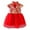 Red02, variant on IROINNID Girls' Dresses Short Sleeve Casual Cheongsam Dress Mesh Princess Gauze Skirt Outfits 6T