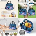 thumbnail image 5 of Yspwyqan 4Pcs Kids Backpack And Lunch Box Set for Boys Girls Glitter Blue Butterfly Lightweight School Backpack Set with Lunch Bag Pencil Case for Elementary Middle High School Travel, 5 of 7