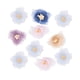 thumbnail image 2 of Flor de tela artificial, 10 piezas de flores de tela artificiales, suministros de decoración de ropa, flores artificiales, diseño a prueba de futuro, 2 of 9