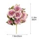 thumbnail image 3 of Ramo de flores artificiales 30cm Decoración de pared de imitación floral • Exposición floral de boda en mano • Simulación de centro de mesa de jardín en una fiesta en casa, 3 of 6