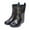 Black, variant on Women's Rain Boots-Christmas Winter Warm Fashion Over The Knee Patent Leather Boots for Women Walking Shoes Women Womens Boots Clearance