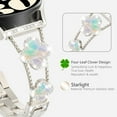 thumbnail image 2 of MYKOMI Bling Band for Samsung Galaxy Watch 7 6 5 4 FE Band 40mm 44mm Women Watch 5 Pro 45mm, Four Leaf Clover 20mm Bands for Active 2/ Watch 6/4 Classic 47mm 43mm 46mm 42mm/Watch 3 41mm, 2 of 9