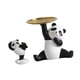 thumbnail image 5 of Estatua de panda con bandeja, adorno de escritorio para balcón, entrada y armario. Bandeja de panda, 5 of 9